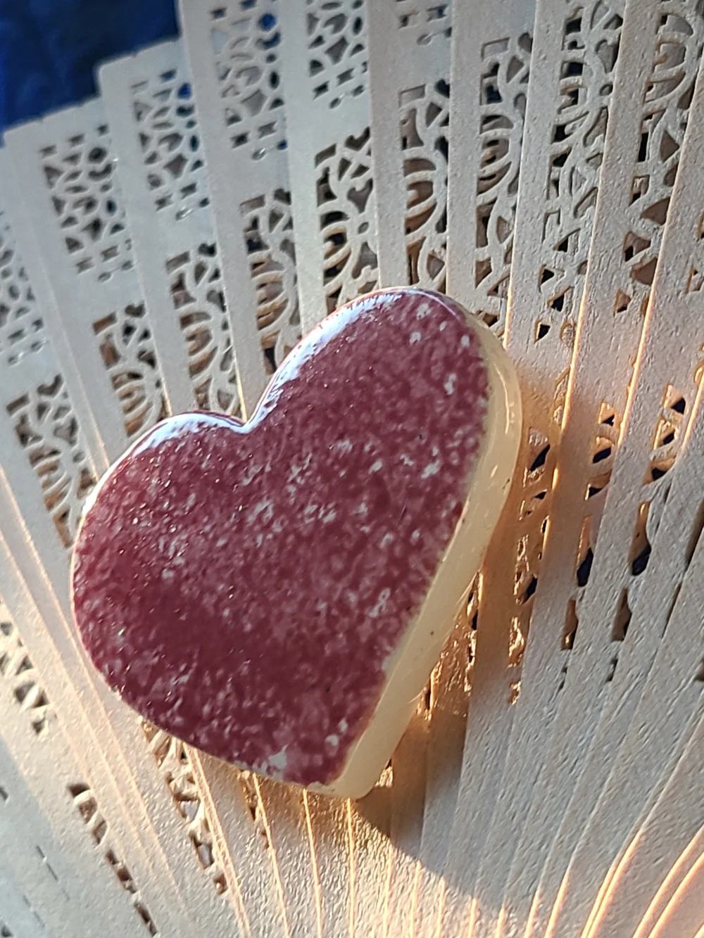 Vintage Pink Heart Pendant